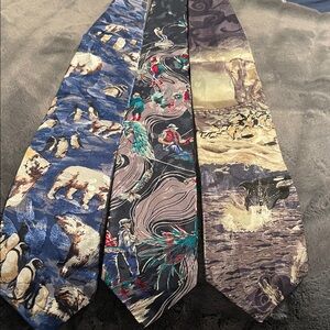Source Unknown Animal Print Tie Collection - Multicolor